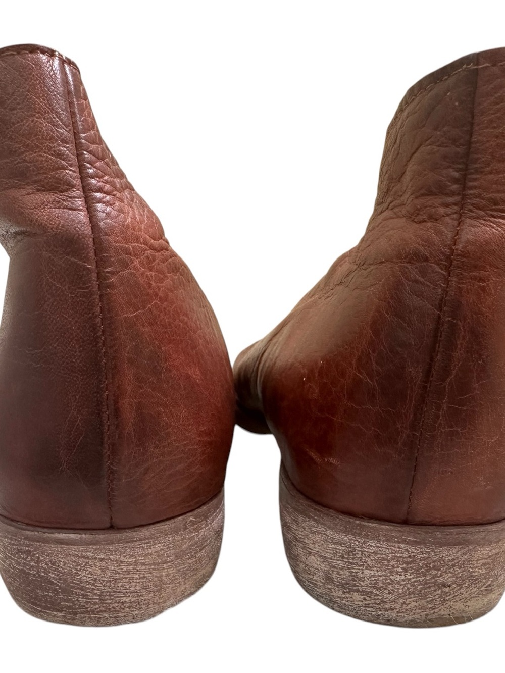 Free People Royale Flats Cutout Leather Pointed Toe D’Orsay Brown Size 40 9/9.5 - Picture 8 of 16